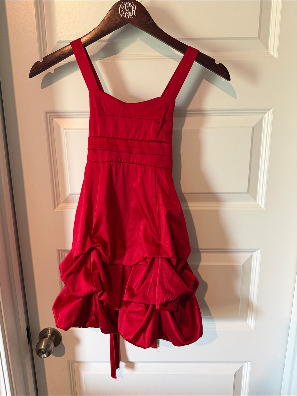 Ruby Rox Red Girls Sleeveless Bubble Party Dress Bow Zipper Back 8